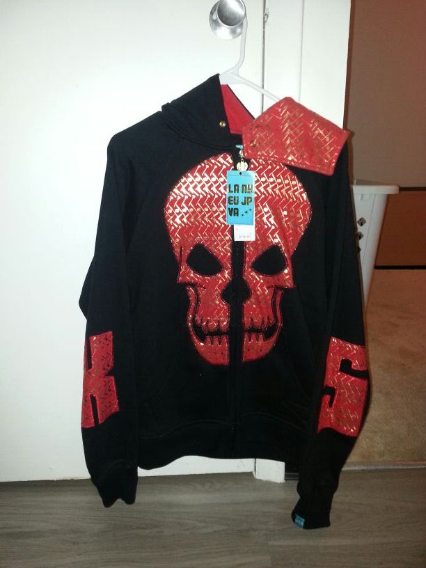 Shmack hoodie zip up. Mint. Mens small.