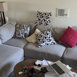 Sectional sofa from Costco with ottoman