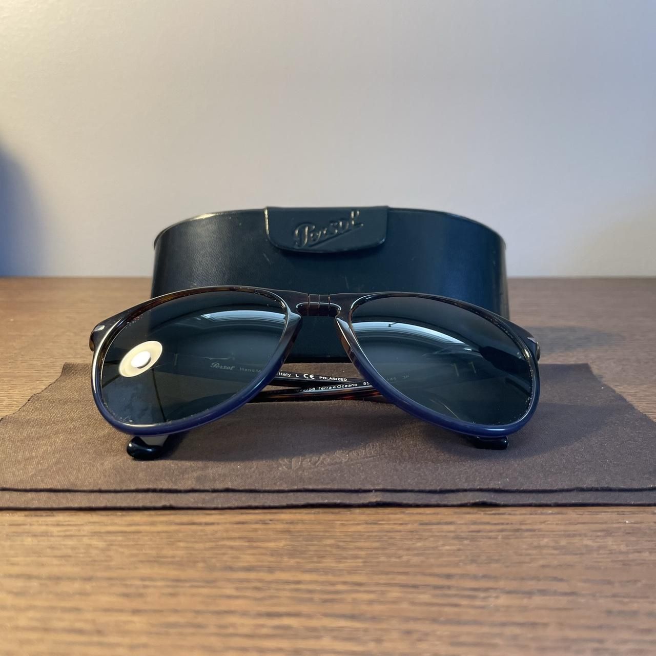 Persol Men's Blue and Navy Sunglasses(70)58