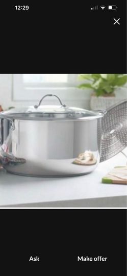 Olla de 15 qt con parrilla nueva de Princess house