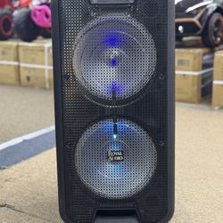 Dual 10” Bluetooth-LED Party Speakers