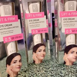 Global Beauty Care Lift & Firm Eye Cream with Collagen & Peptides