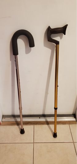 Adjustable aluminum walking cane