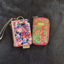 Two Lily Pulitzer Wristlet Wallets