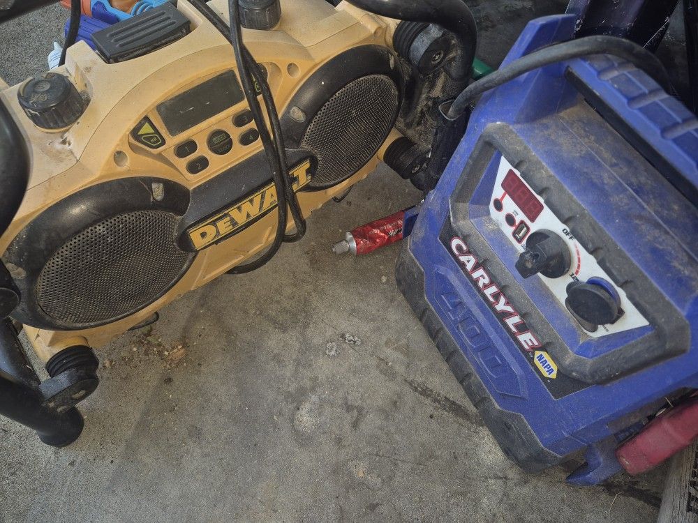 Jump Box And Dewalt Radio