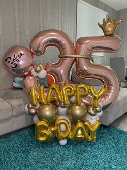 Balloons bouquet- Happy Birthday