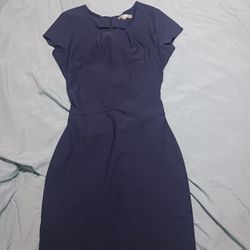 Classy Navy Blue Dress