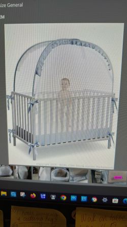 Crib Tent Beige To Keep Baby From Crawling Out Or Falling Out
