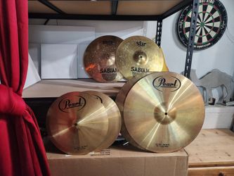 Pearl Cymbals and Sabian