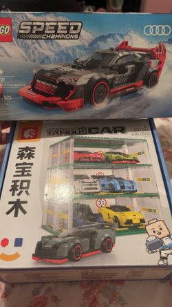 Lego car garage and car