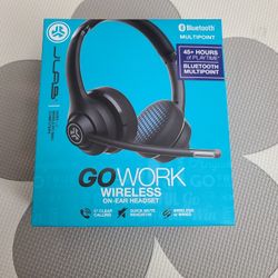 Go Work Wireless On Ear Headset headphones Sealed Never Open