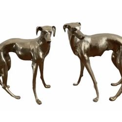 Life Size Bronze Dogs Sculptures