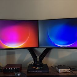 2 Dell S2722QC 4k 27 inch monitors. Great condition.