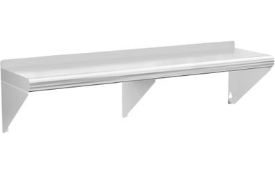60" x 14" Stainless Steel Wall Mounted Shelf