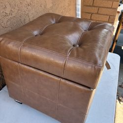 Leather Stool 