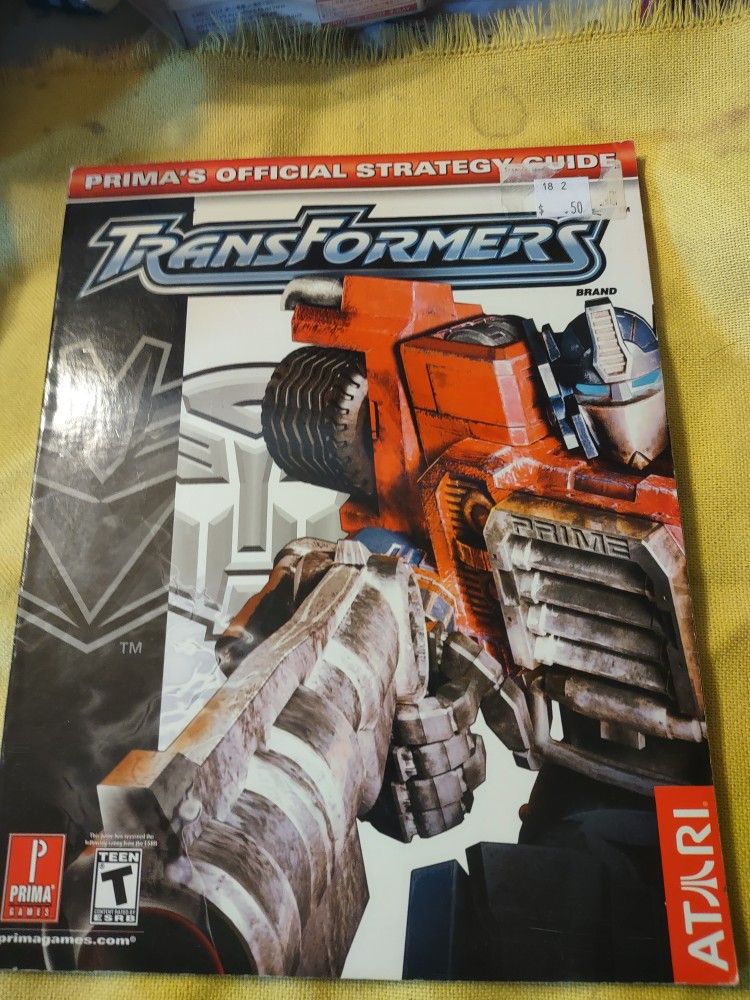 Prima Strategy Guide Rare Collectible Transformers Great Shape