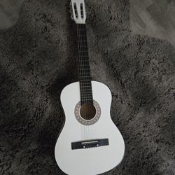 White Classic Guitar 
