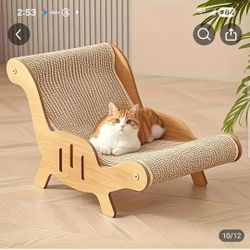 CAT SCRATCHING CHAIR