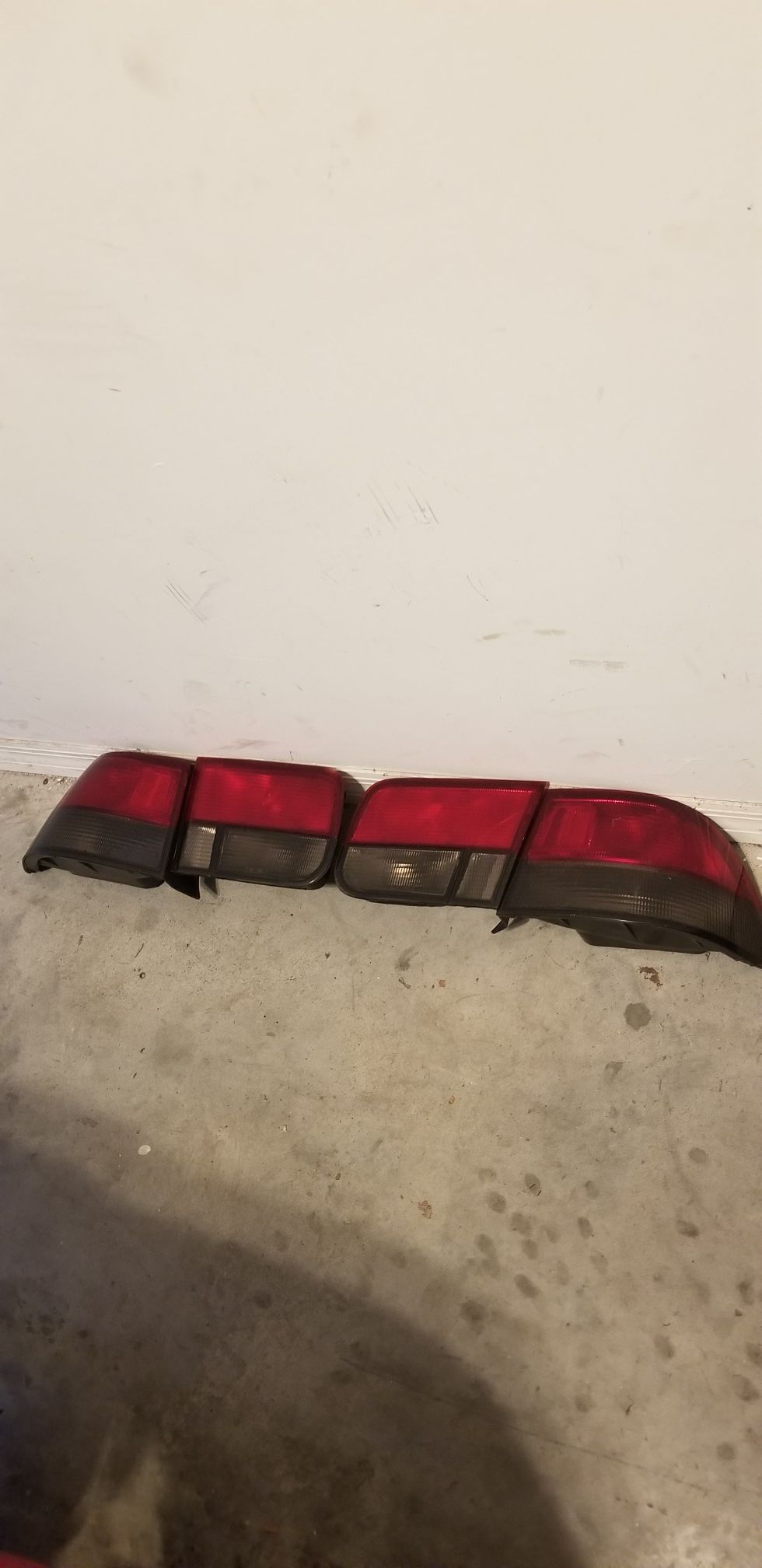 96 to 00 civic coupe taillights ek 50/50 smoked