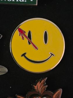 Watchmen Smiley Face Enamel Pin