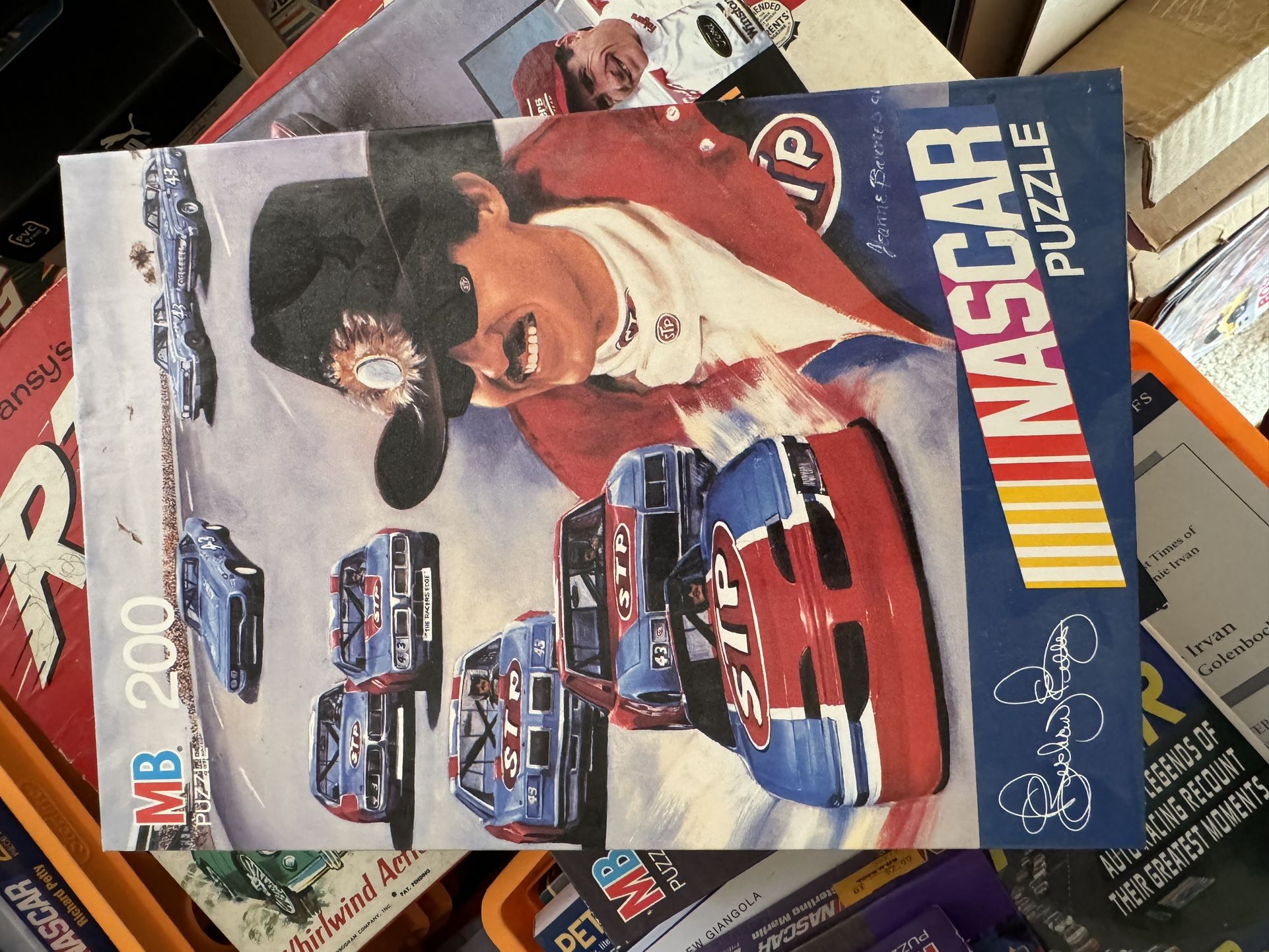 NASCAR Richard Petty Puzzle Circe Early 90s 200 Piece Puzzle Milton Bradley