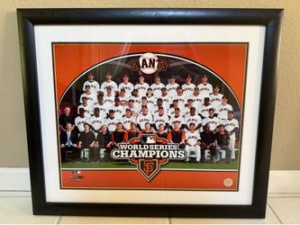 Framed picture of 2012 World Champions San Francisco Giants