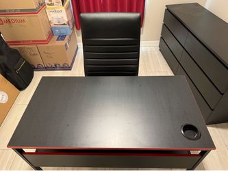 Desk with chair