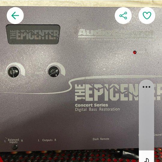 Audio Control Epicenter