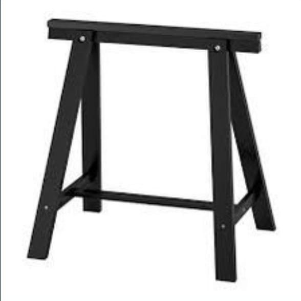 Ikea Desk Stand Base Only - Oddvald Trestle 2 Pcs