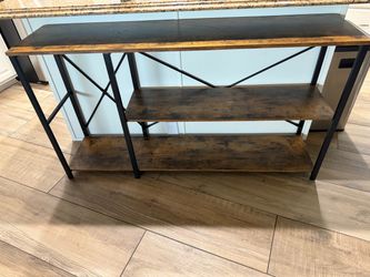 Rustic Industrial Console Table
