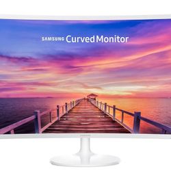 Samsung 32 Inch Curved Screen Monitor - LC32F391FWNXZA - White