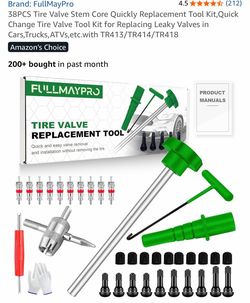FullMayPro 38PCS Tire Valve Stem Core Replacement Tool Kit – New