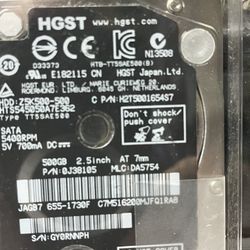 HITACHI H2Y 500 GB DRIVE