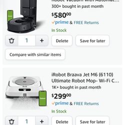 iRobot Roomba I7 Mop Braava M6