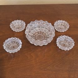 Vintage Crystal Nut  Dishes