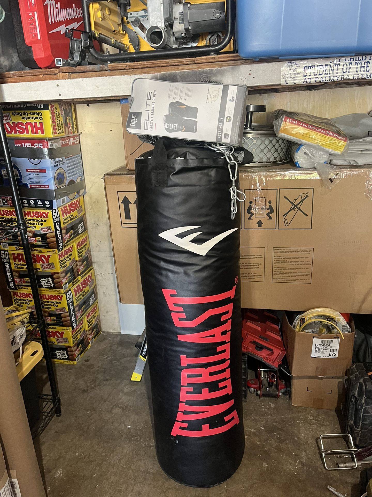 Punching Bag With  Training Gloves 