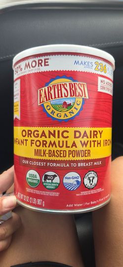 32 Oz organic dairy infant formula