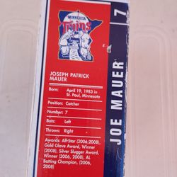 Minnesota Twins Joe Mauer Bronze Statue