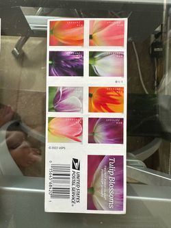 Book of usps stamps- tulips