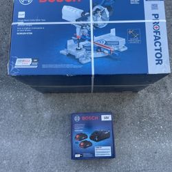 New Bosch Miter Saw + Battery Kit 