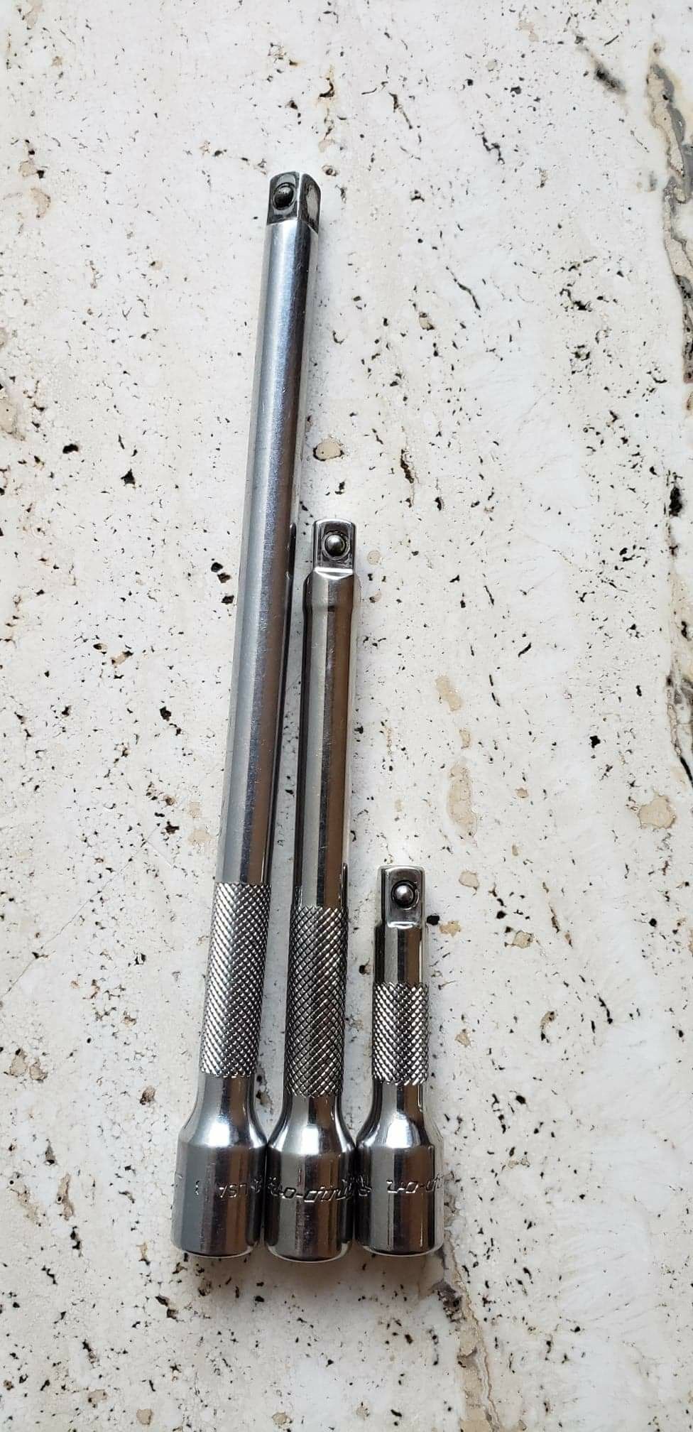 Snap-On 3PC- TMXK6/TMXK4/TMXK2-1/4" Drive 6"/4"/2" Knurled Extension SET