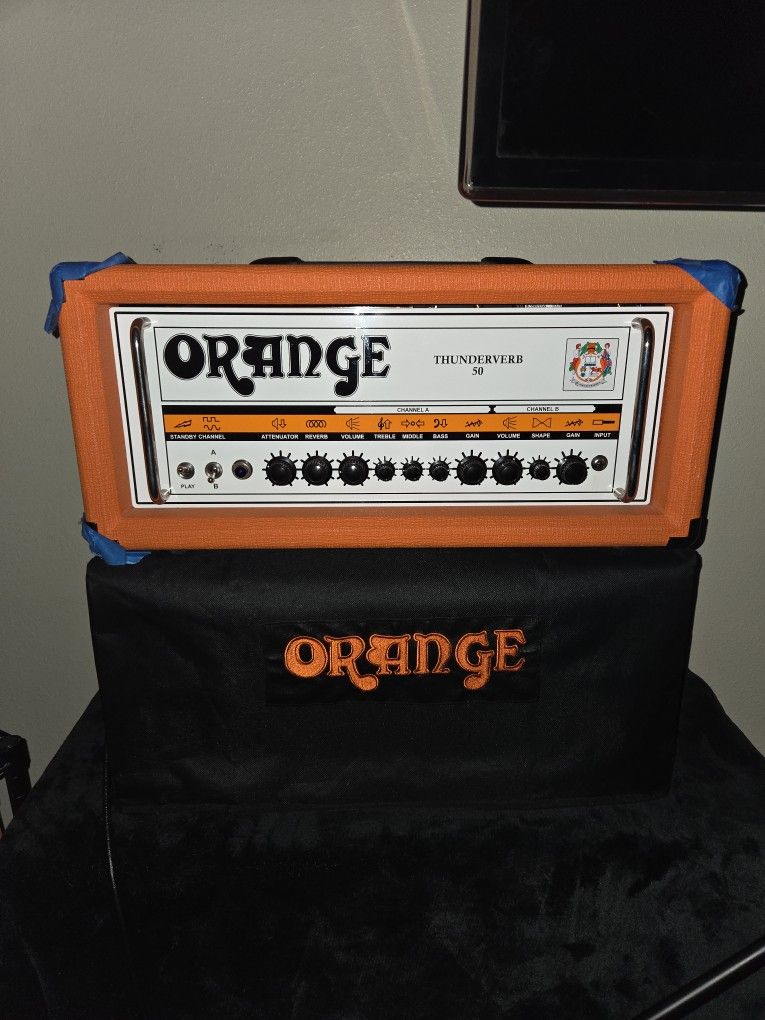 Orange ThunderVerb 50 watt guitar head mint condition.
