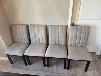 Ashley Furniture Dining Chairs (Set of 4) – Solid Wood Frames – Reupholstery Project