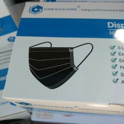 50 Count Disposable (Black) Face Masks