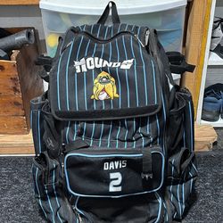 Baseball Helmets and Bag 