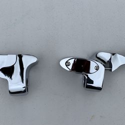 Chrome Pistol Grip Motorcycle Hand Controls 