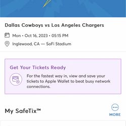 2 Dallas Cowboys vs. Los Angeles Chargers Tickets