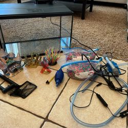10 Gallon Fish tank Plus Supplies 