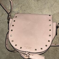 Peach Matte Shoulder Bag w/ Gold Chain