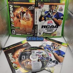 NCAA Football 2005 And Top Spin Combo ( Microsoft Original Xbox ) - CIB -